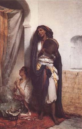 Hippolyte Lazerges Fatma la chanteuse (mk32) oil painting picture